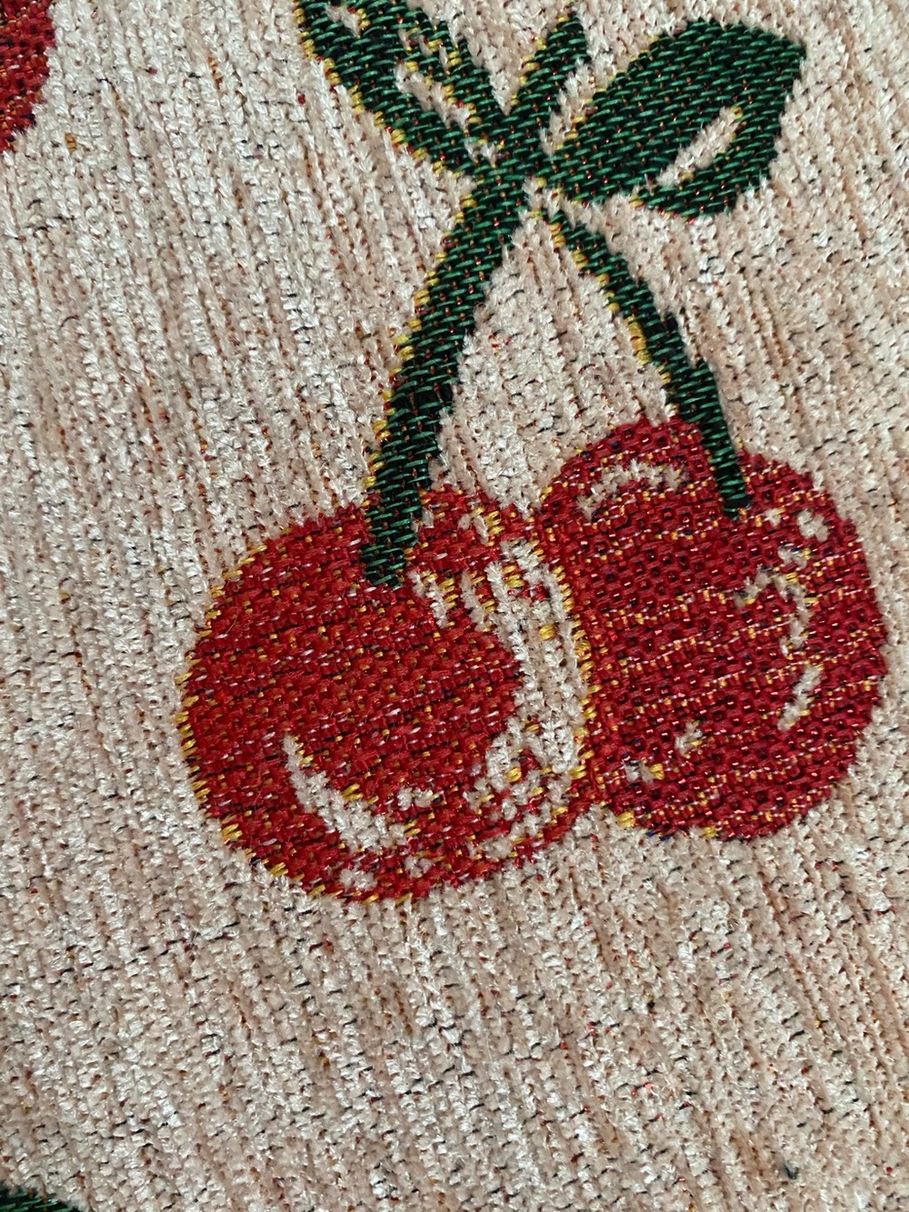 Red Cherry accent Rug - Picture 2 of 6